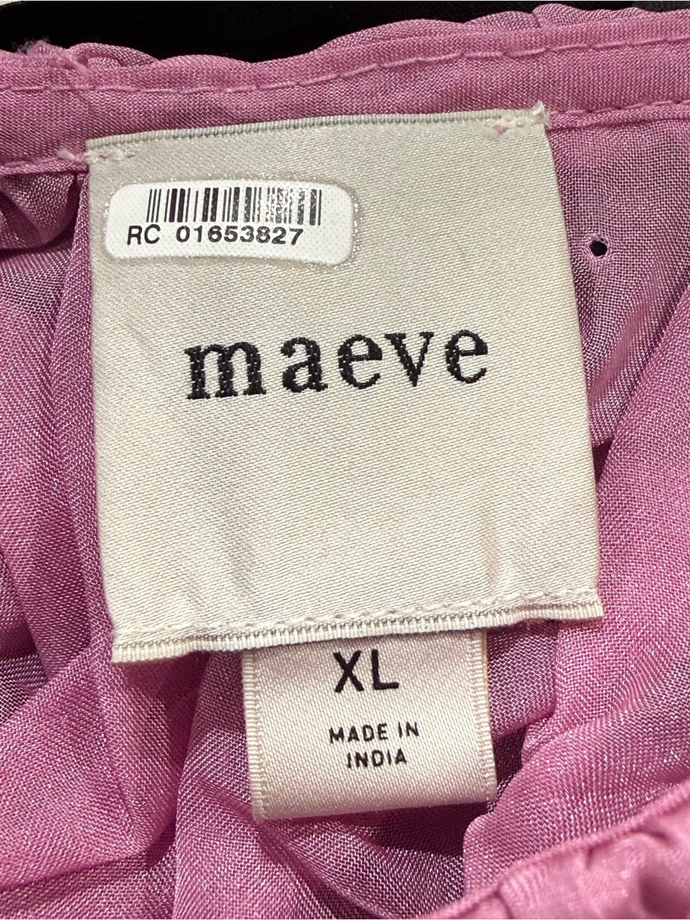 Anthropologie Maeve Sz XLPink Rhinestone Sheer Babydoll Blouse Fairy Whimsical - Picture 9 of 11